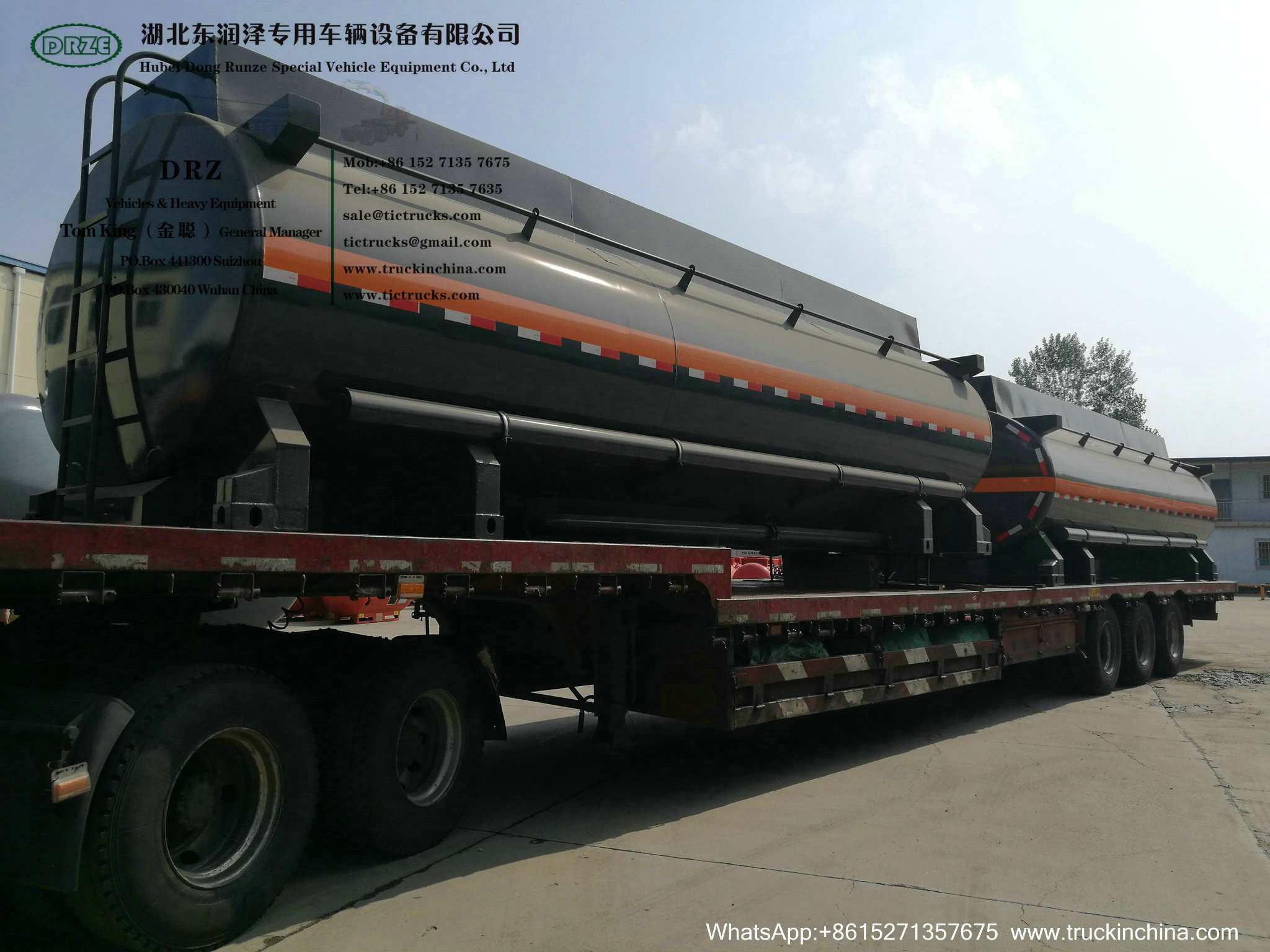 Chemical Acid Tank Body Chemical Liquid Tanker Body with Container Locks Trailer Road Transport WhsApp:+8615271357675