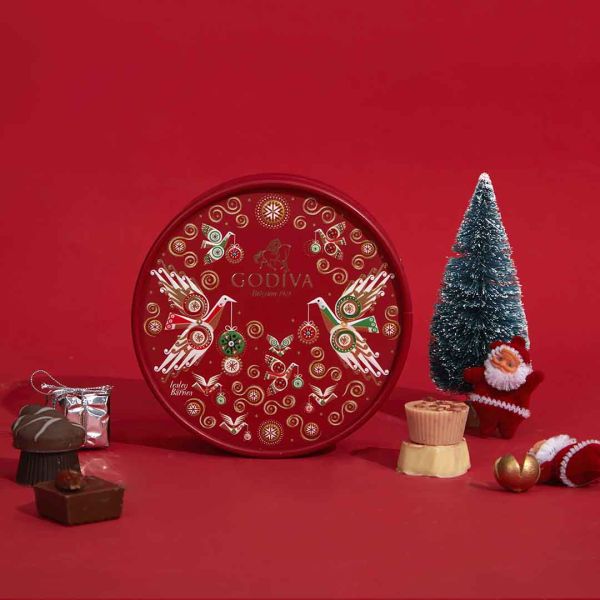 Round Luxury Chocolate Gift Packaging Box With Lid And Base Structure Eco Friendly