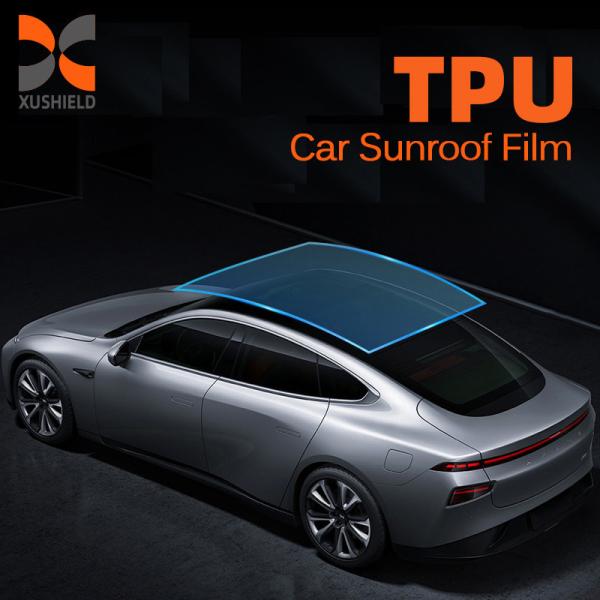 99% Heat Rejection UV Blocking Light Blue Car Sunroof Window Film TPU Panoramic