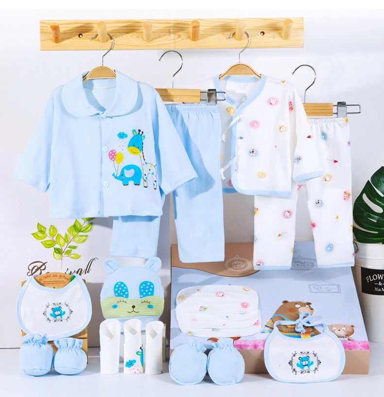 Golden supplier 100% cotton baby clothings gift clothes box newborn new born baby gift set