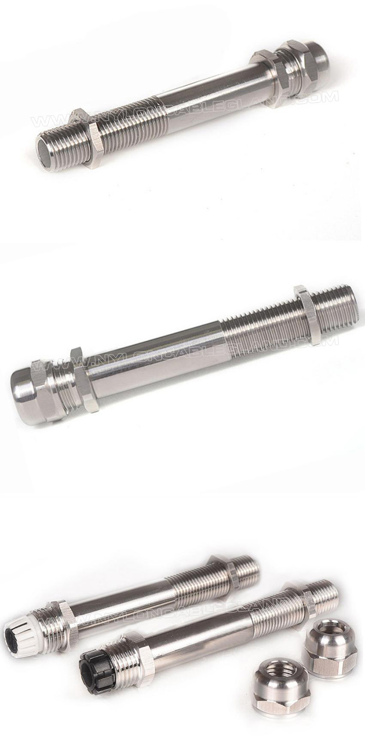 Metal Cable Gland Long Thread IP68, 304/316 Stainless Steel PG & Metric Cable Glands Extra Long (Ultra Long) Thread