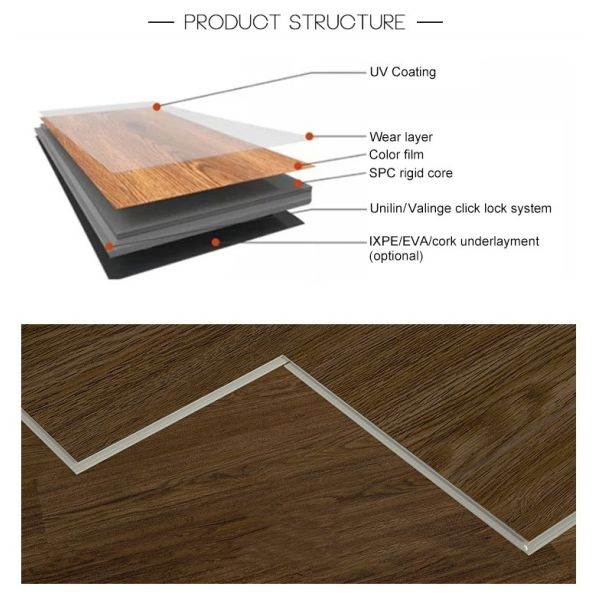 4.0mm-6.0mm Vinyl Plank Floor Luxury Waterproof SPC Vinyl Floor