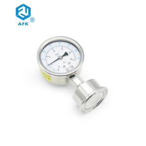 China 10 Bar Gas Cylinder Pressure Gauge Stainless Steel Hygienic Diaphragm wholesale
