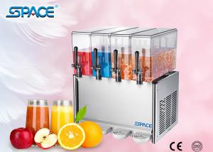 China 4 X12L Commercial Juice Dispenser Machine , Refrigerated Beverage Dispenser wholesale