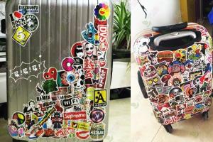 China Classic Fashion Style Graffiti Cool Stickers Non Toxic For Moto Car / Suitcase wholesale