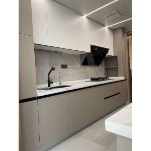 Modern Melamine Finish Kitchen Cabinet with Plywood Door
