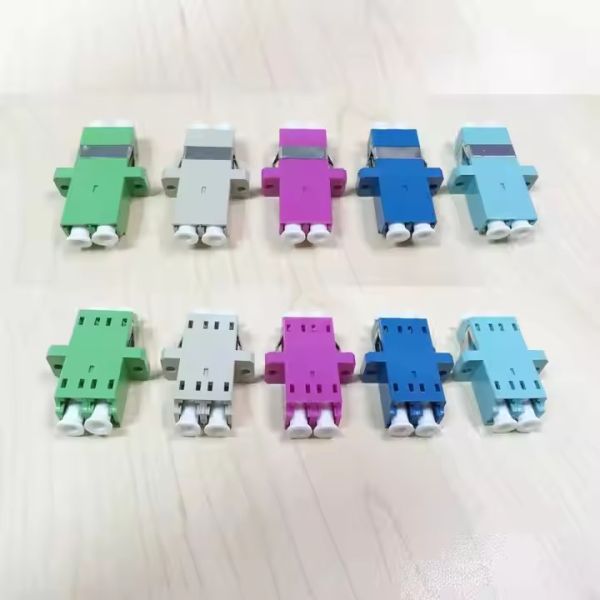 Factory FTTH water blue LCD duplex adapter coupler flange duplex LCD fiber optic adapter