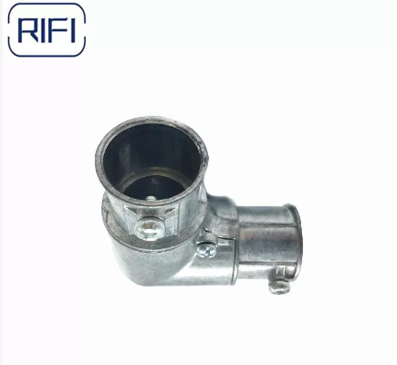 Set Screw Zinc Die Cast EMT To EMT Capped Corner Coupling 1/2 Inch To 1 Inch
