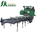 Woodworking Gas Diesel Electric Portable Wheels Trailer Sawmill Horizontal