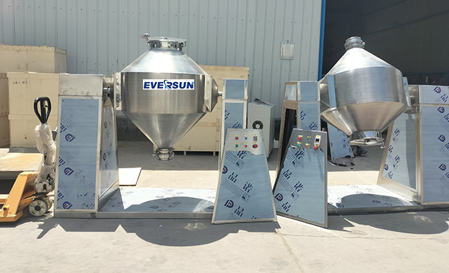 W Type High Speed Double Cone Shape Rotating Powder Blender For Animal Feed