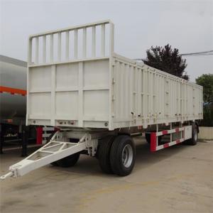 China Logistics 30 Ton Sideboard 2 Axle Truck Drawbar Trailers wholesale