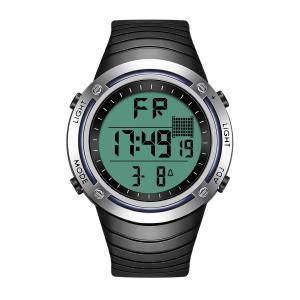 China Interchangeable Bezel Silicone Sports Watch , Backlight Lcd Digital Watch wholesale