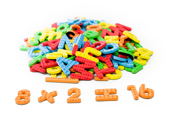5mm Thickness Lightweight Magnetic Alphabets And Numbers , Educational Magnetic Letters