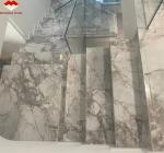 Brazil Calacatta Grey Marble Fish Belly Gray Marble for Hotel Anti Slip Stairs