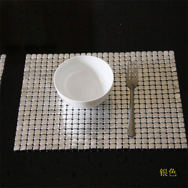 Fashion Design Decorative Metal Sequin Fabric，Metal Sequin Cloth