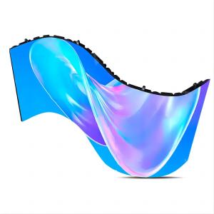 China Indoor 320X160mm Soft Flexible LED Screen Display Cylindrical LED Display on sale