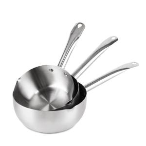 China Household Cooking Japanese Sauce Pan Non Stick Stainless Steel Milk Pot wholesale
