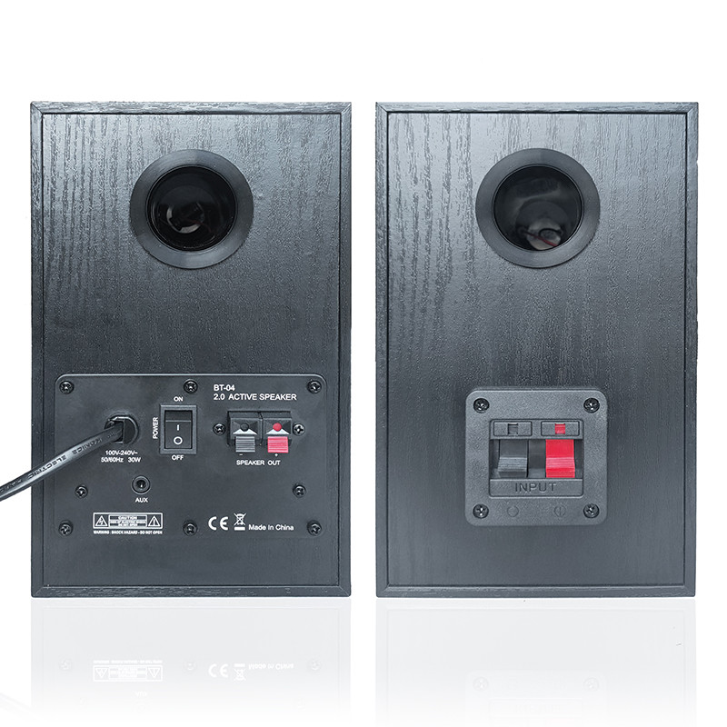 Powered Bookshelf Speakers With Amplifier For Turntable TV PC Bluetooth 5 RCA And Aux
