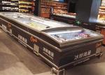 Commercial Large Glass Display Showcase / Island Display Freezer 2000 * 1080 *
