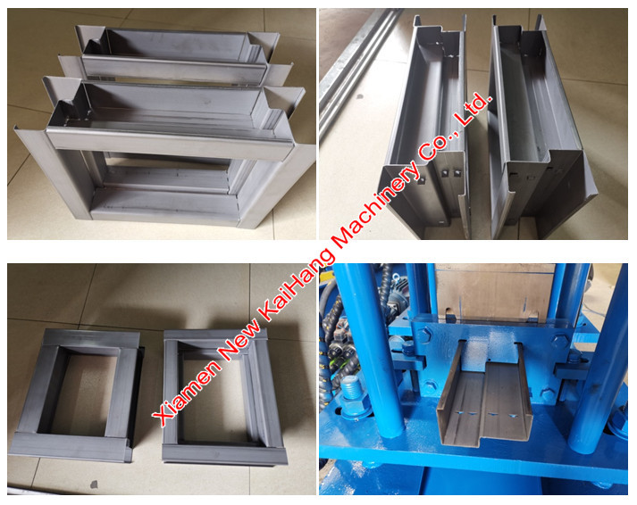 Galvanized Steel Plate Roller Shutter Door Frame Roll Forming Machine Automatic, Door Frame System Control