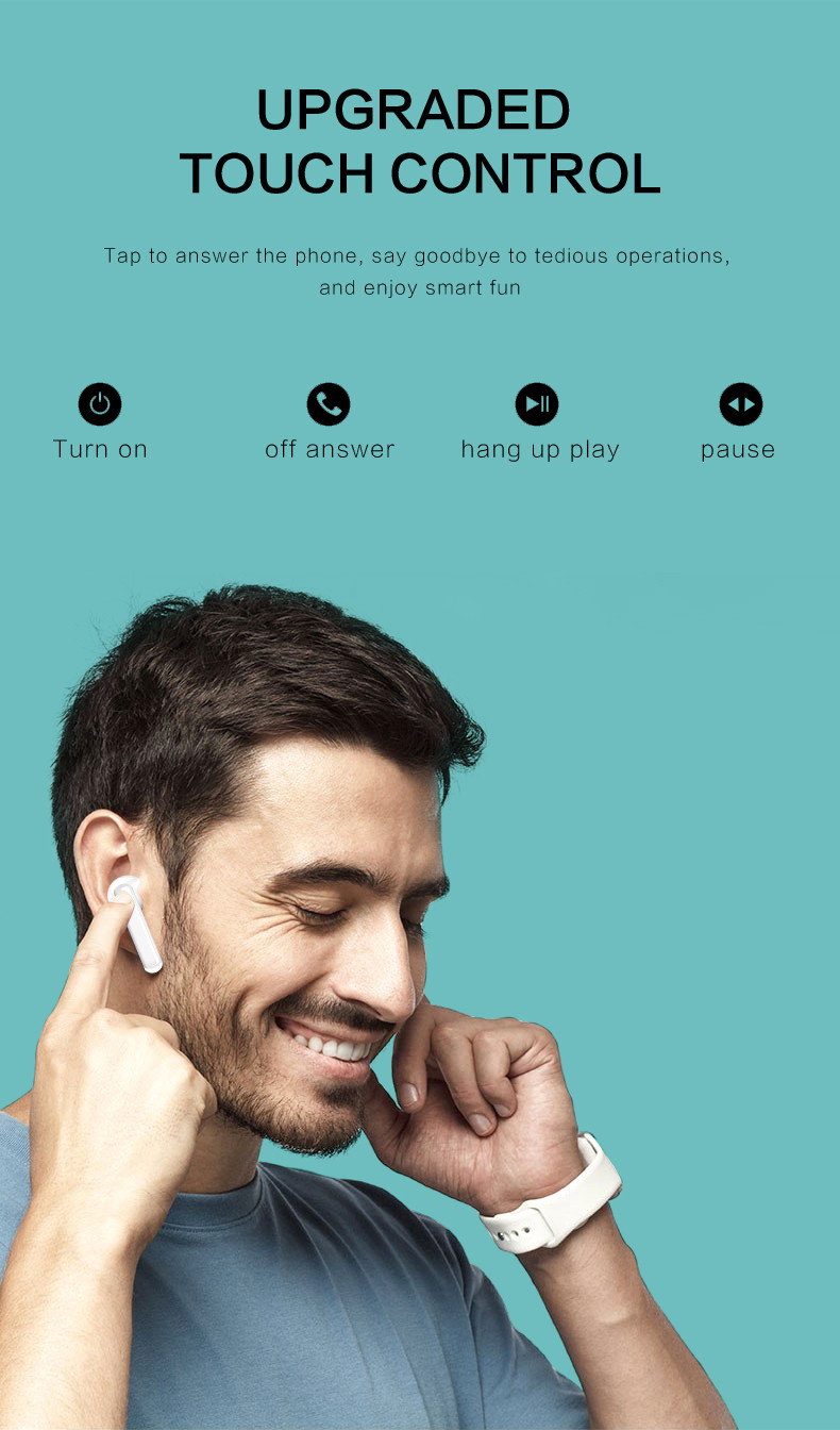 Noise Cancelling V4.1 EDR Wireless Bluetooth Earphone TWS Headset In Ear