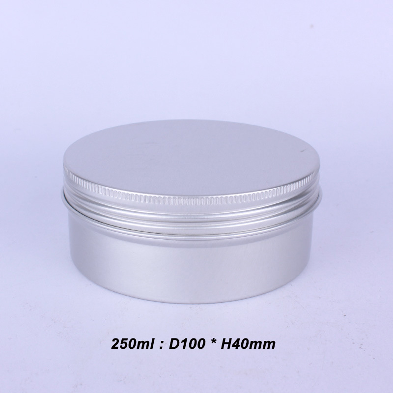 Custom Black Aluminum Candle Tin Metal Case for Solid Scented Candle 6 oz With Lids Food Storage Box Industrial Food