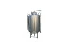 Sanitary SS304 Cold Liquior Tank 1000L Capacity With 50MM Polyurethane