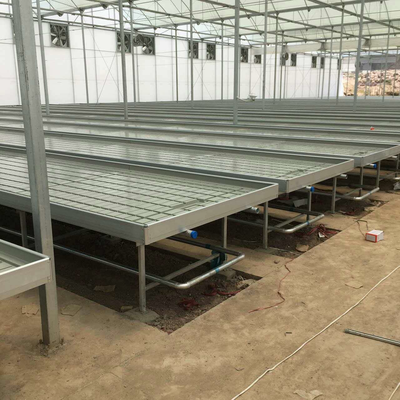 Galvanized Greenhouse Rolling Benches / Greenhouse Benches And Tables