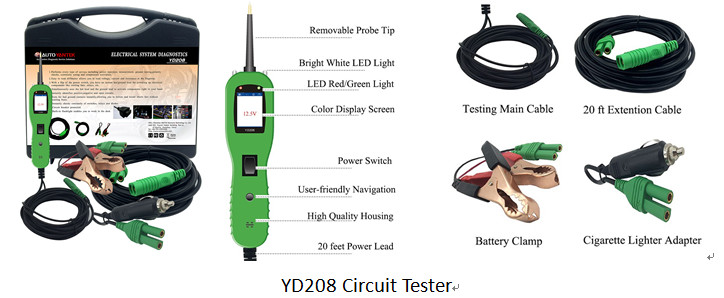 AV0 Meter Multi Language PS100 Automotive Circuit Tester 12v