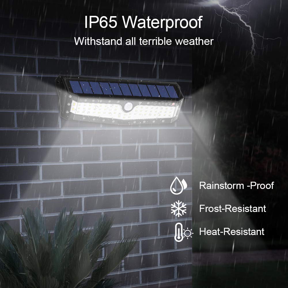 Outdoor Solar Security Lights,79 LED Motion Sensor Super Bright Wall Lights