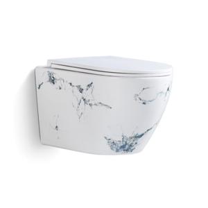 China Bathroom Sanitary Ware Wall Hung Toilet Rectangular Luxury for Hotel wholesale