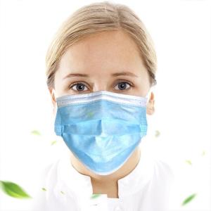 China Blue Disposable Earloop Face Mask Anti Virus Protection For Food Service wholesale