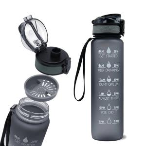 China Leakproof Motivational Water Jug For Sports With Cleaning Brush wholesale