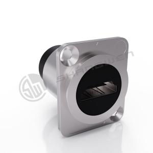 China Indoor Outdoor Panel Mount Connector Female Male Ip65 Waterproof Data Cable Connector wholesale