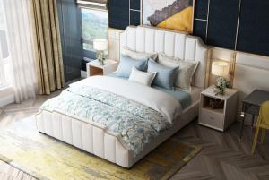 China Upholstered 1 Large Double Bed wholesale