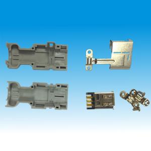 China PA9T Insulator IEEE1394 SCSI Male Solder Connector wholesale