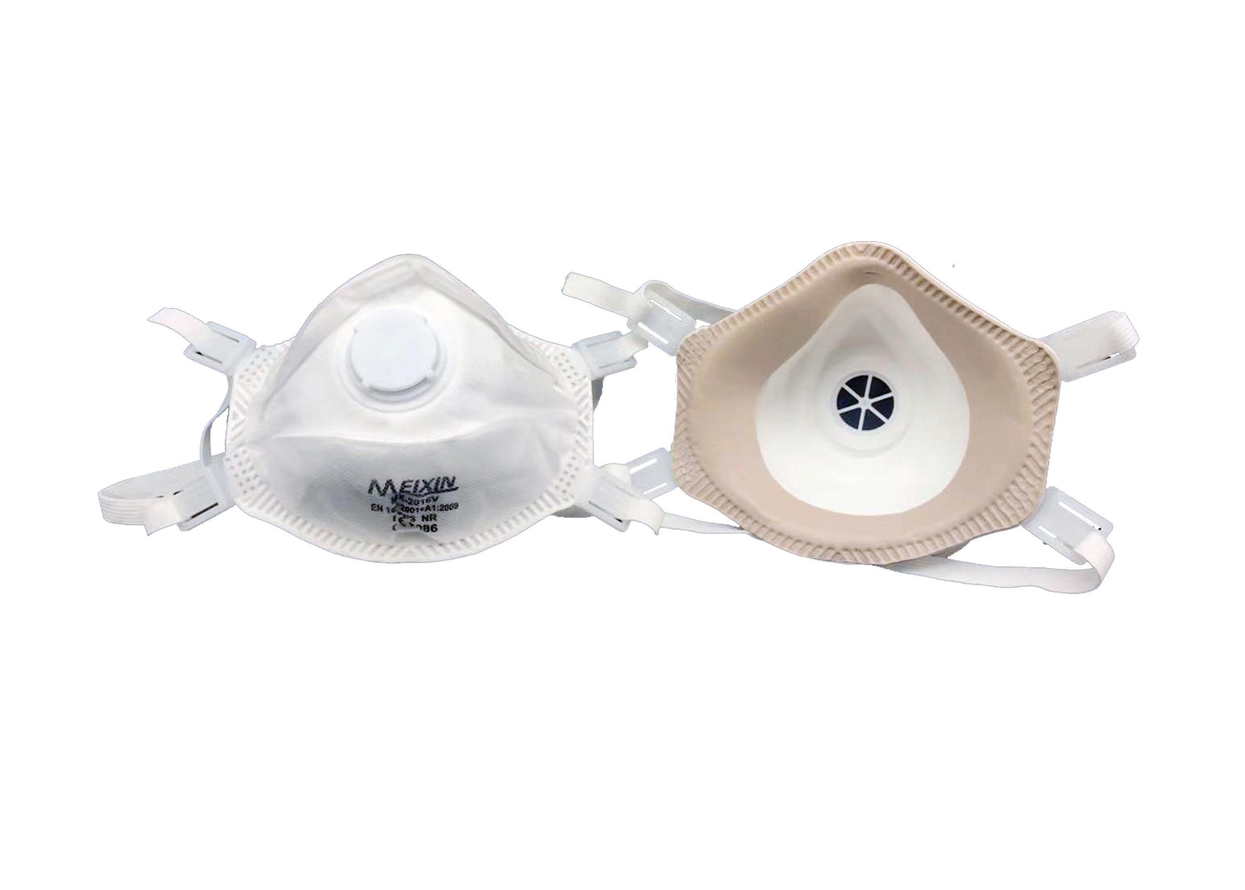 Non Woven Valved Respirator Mask , N95 Respirator With Exhalation Valve