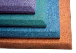 China Fiberglass Cloth Office Building Acoustic Fabric Panels 50 mm Thickness wholesale