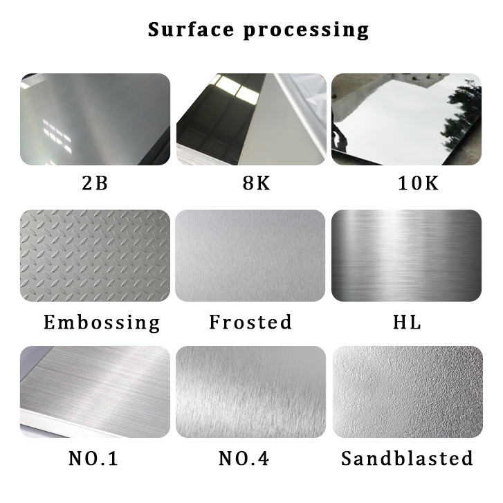 SS 304 Mirror Stair Decorative Stainless Steel Sheet 4x8 Thickness 0.5mm