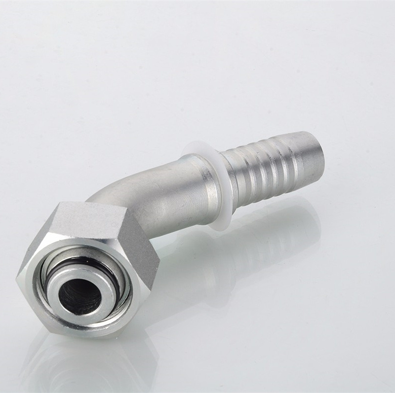 OEM 20441 Carbon Steel Ss 45 Degree Elbow Female Metric Hydraulic Hose Fitting Pipe Adapter Hydraulic Fittings