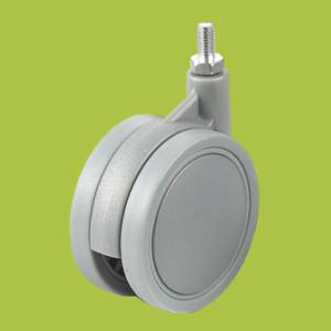 China China supplier double wheel casters thread stem furniture caster wholesale