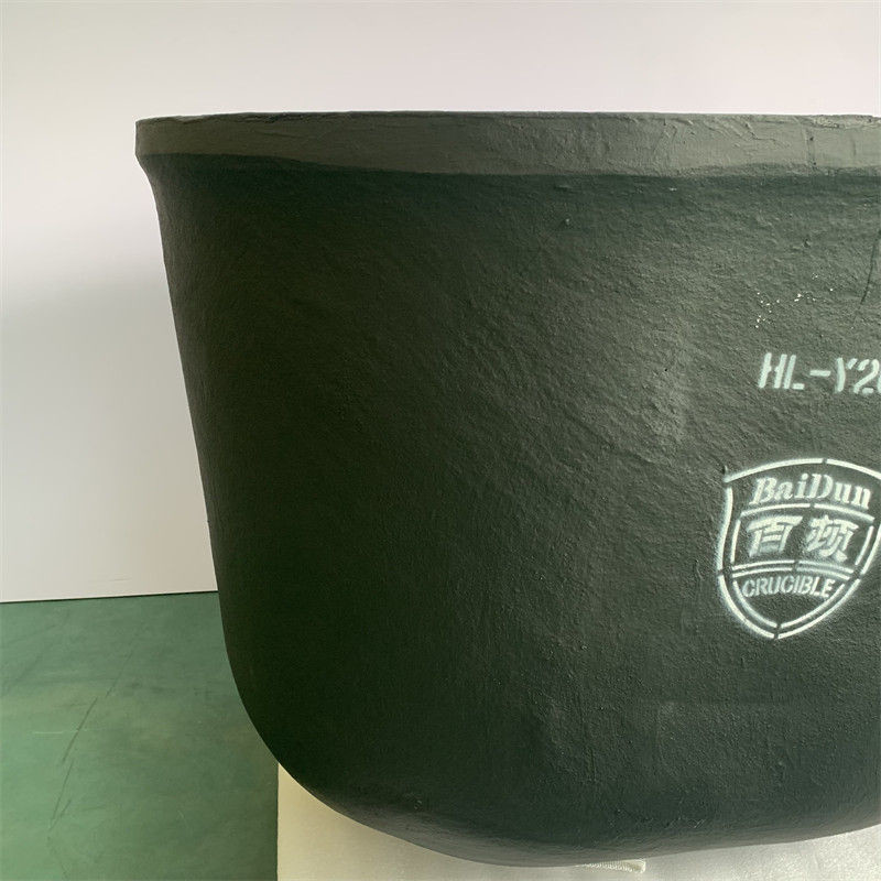 Silicon Carbide Graphite Oval Type Crucible Metal Melting Oxidation Chemical Resistance