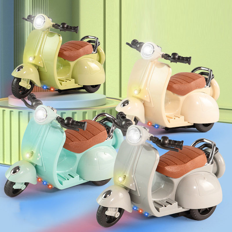Finished Goods Children's Dazzling Electric Motorcycle Toy 360 Rotating Swinging Model