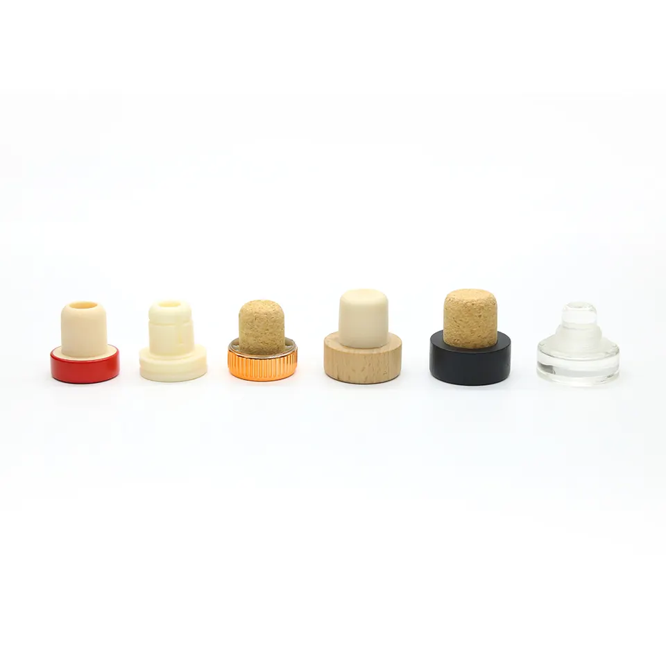 Aluminum Plastic Whiskey Gin Vodka Cap with Custom Color Bottle Stopper and T Cork