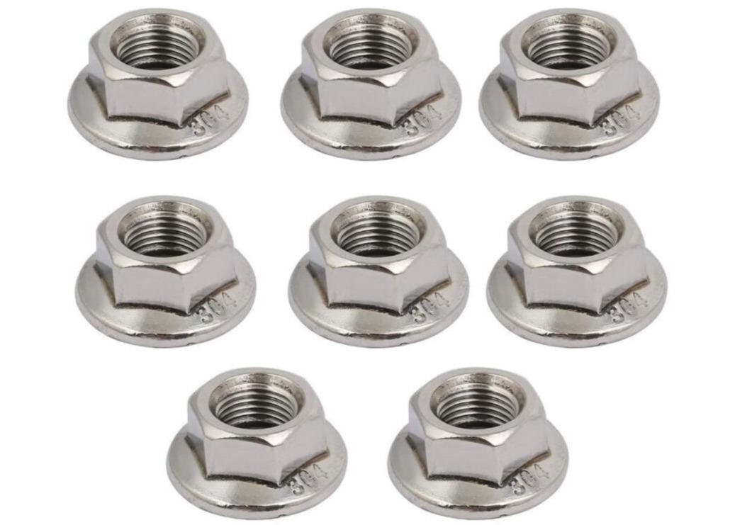 SS304 Galvanized Hex Head Cap Nut M8 Dacrotized Painting
