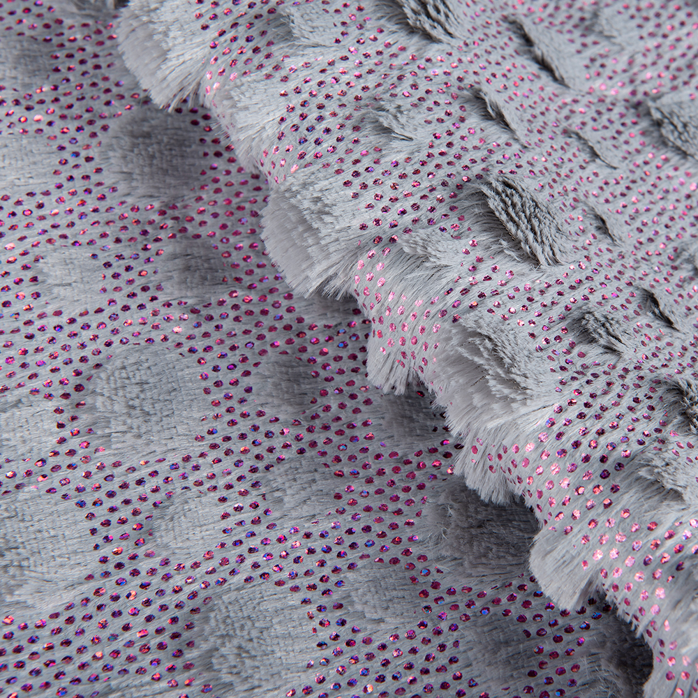 Luxurious 100% Polyester Knitted Plush Toy Fabric with Long Pile Faux Fur