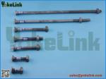 Carbon steel carriage bolt for pole line hardware