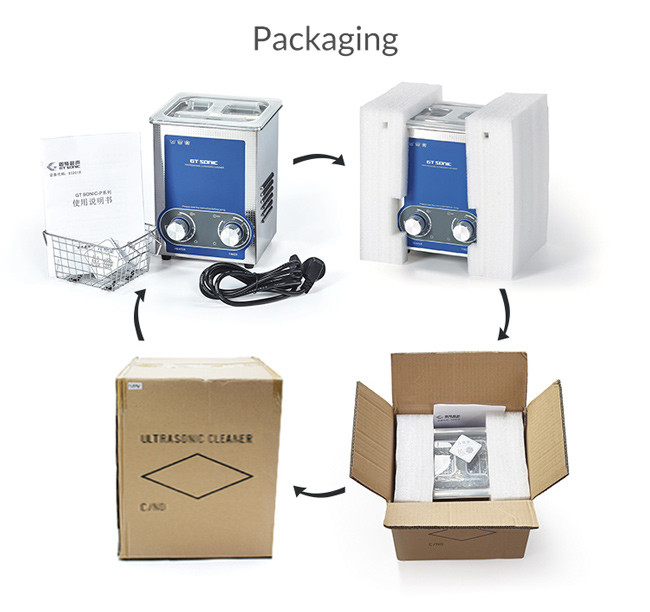 40kHz Compact Ultrasonic Cleaner , Stainless Steel Super SONIC Jewelry Cleaner