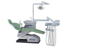 China Complete Green Color Chair Dental Clinic Equipment Adjustable Dental Chair wholesale