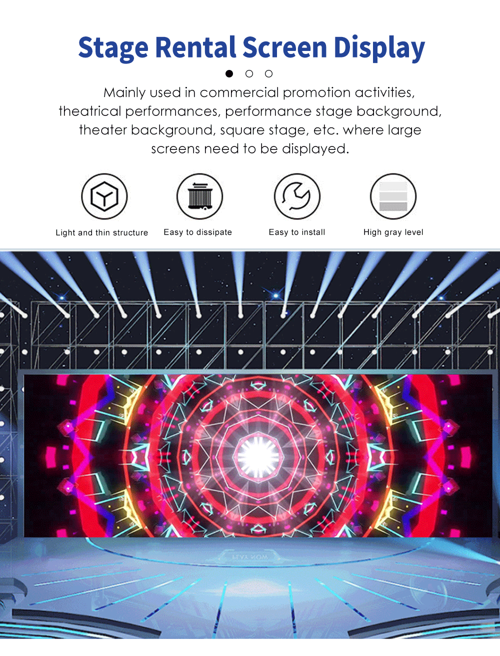 Indoor HD P3 Virtual Production Screen Multiscene Flexible Curved